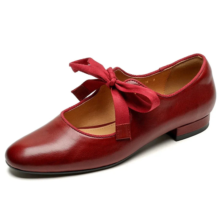 Bellaria | Ballerine Eleganti in Vera Pelle Italiana con Fiocco