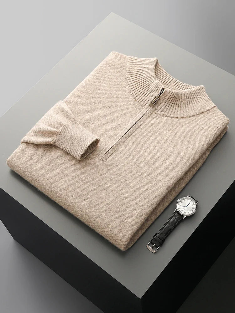 Maglione con zip in cashmere Florence
