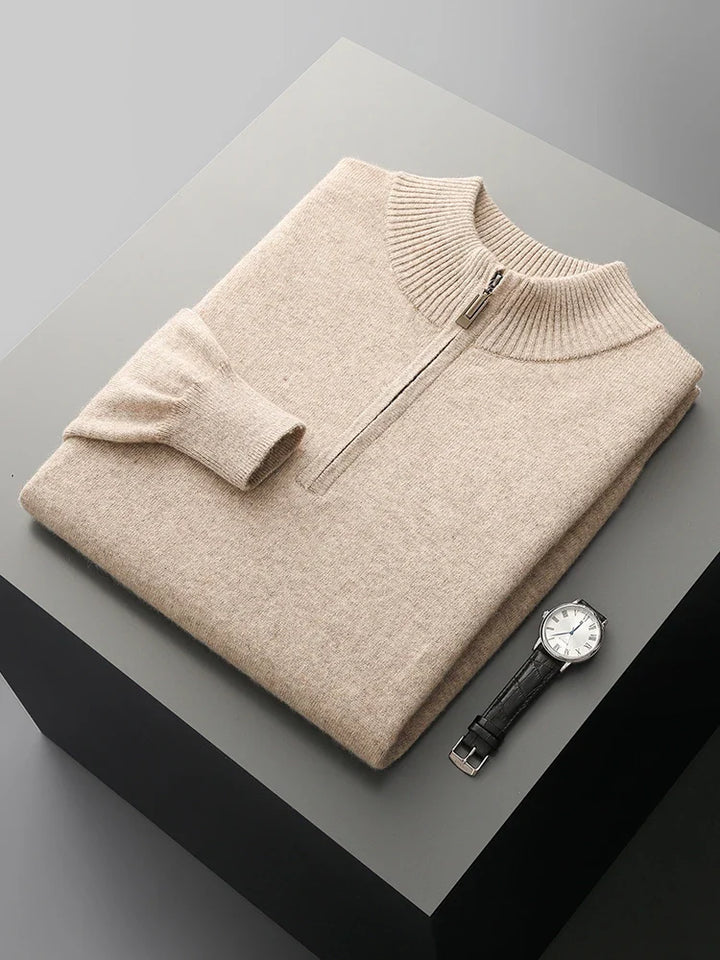 Maglione con zip in cashmere Florence