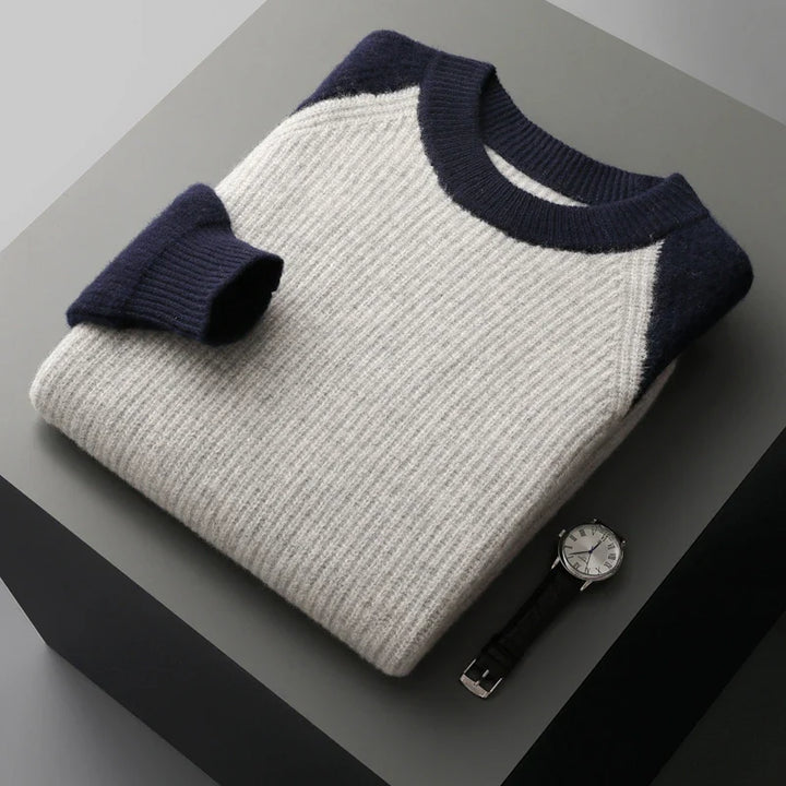 Maglione classico in lana merino
