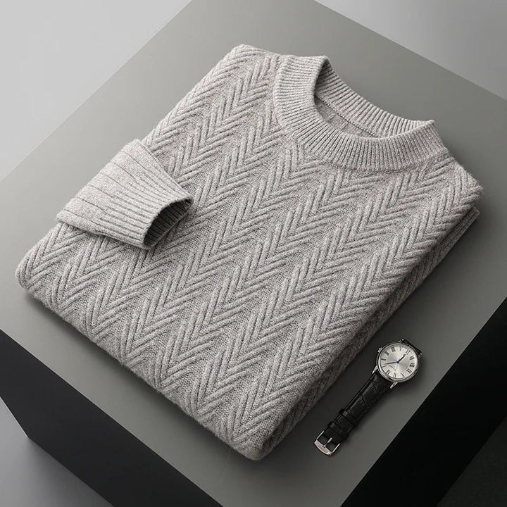 Elegante maglione in cashmere pesante