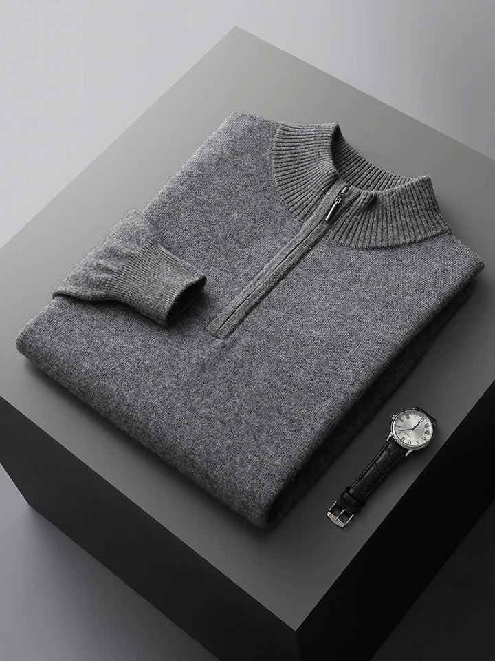 Maglione con zip in cashmere Florence