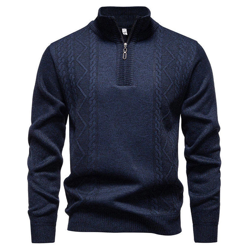 Maglione vintage lavorato a maglia con zip
