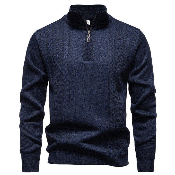Maglione vintage lavorato a maglia con zip