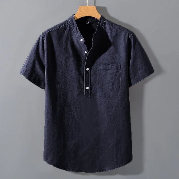 Camicia in cotone a maniche corte