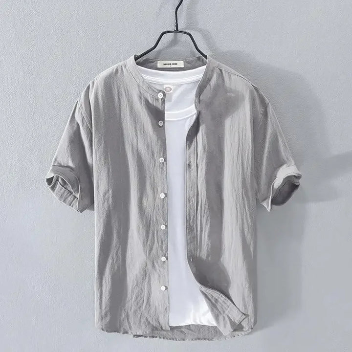 Camicia estiva in cotone e lino