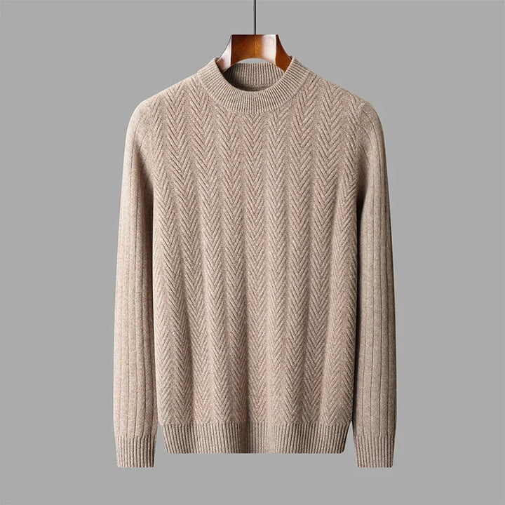 Elegante maglione in cashmere pesante