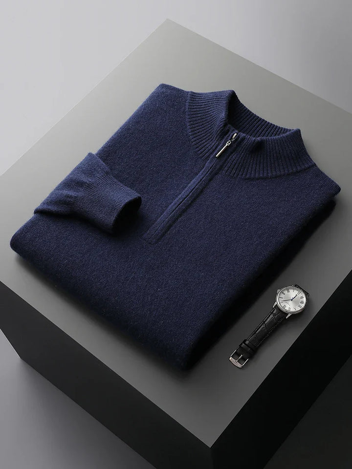 Maglione con zip in cashmere Florence