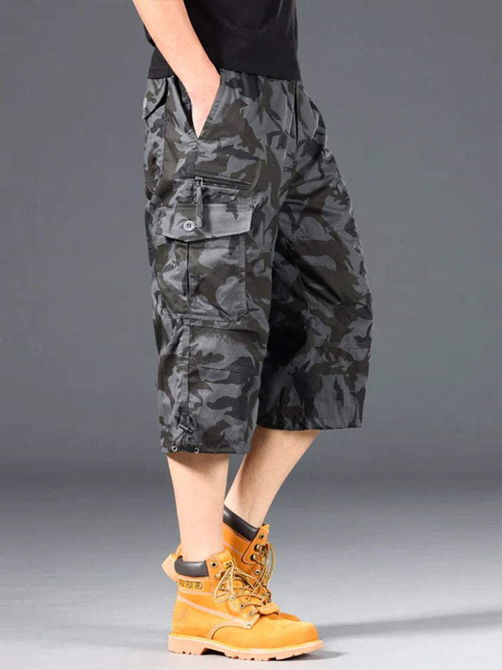 Pantaloncini lunghi in cotone Cargo