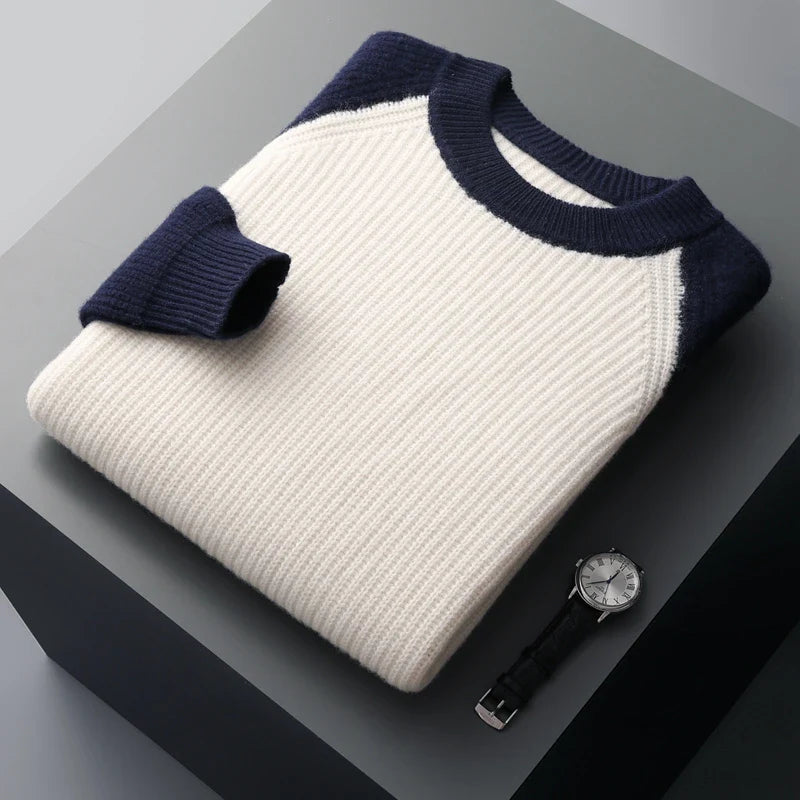 Maglione classico in lana merino