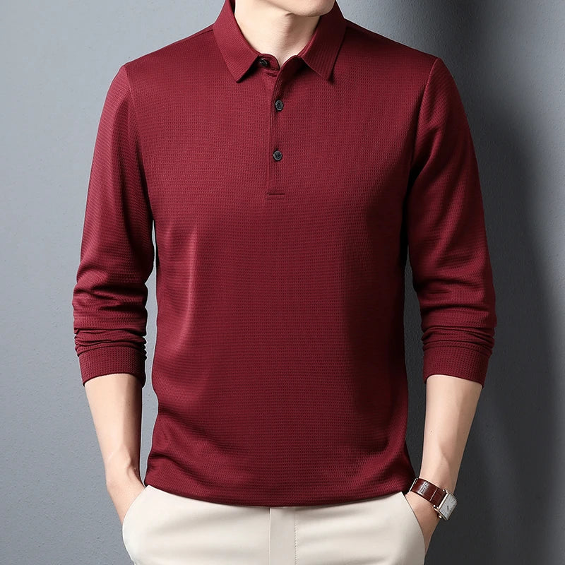 Polo elegante a maniche lunghe