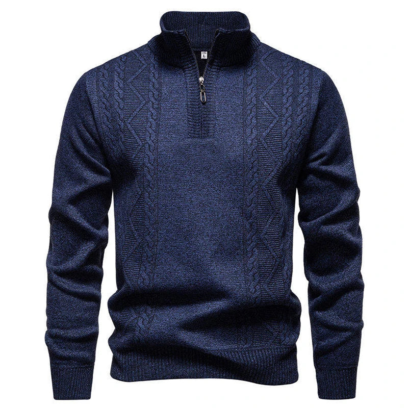 Maglione vintage lavorato a maglia con zip