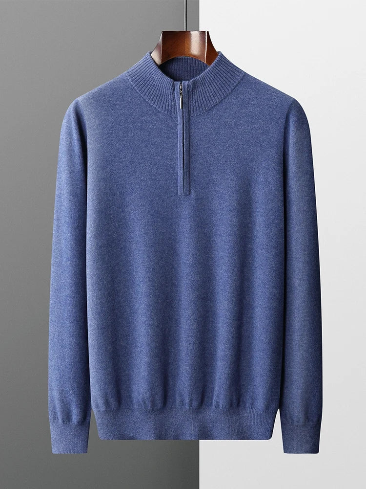 Maglione con zip in cashmere Florence