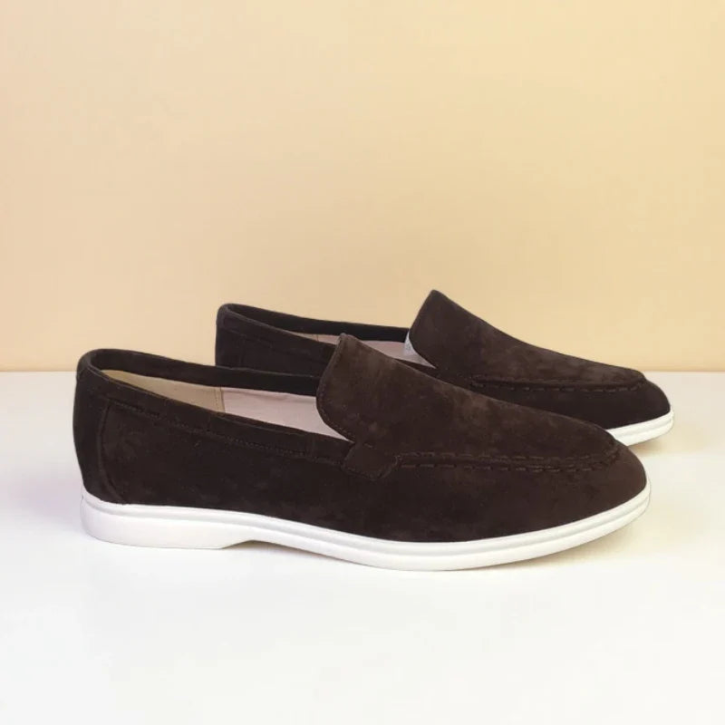 Mocassini in pelle scamosciata premium