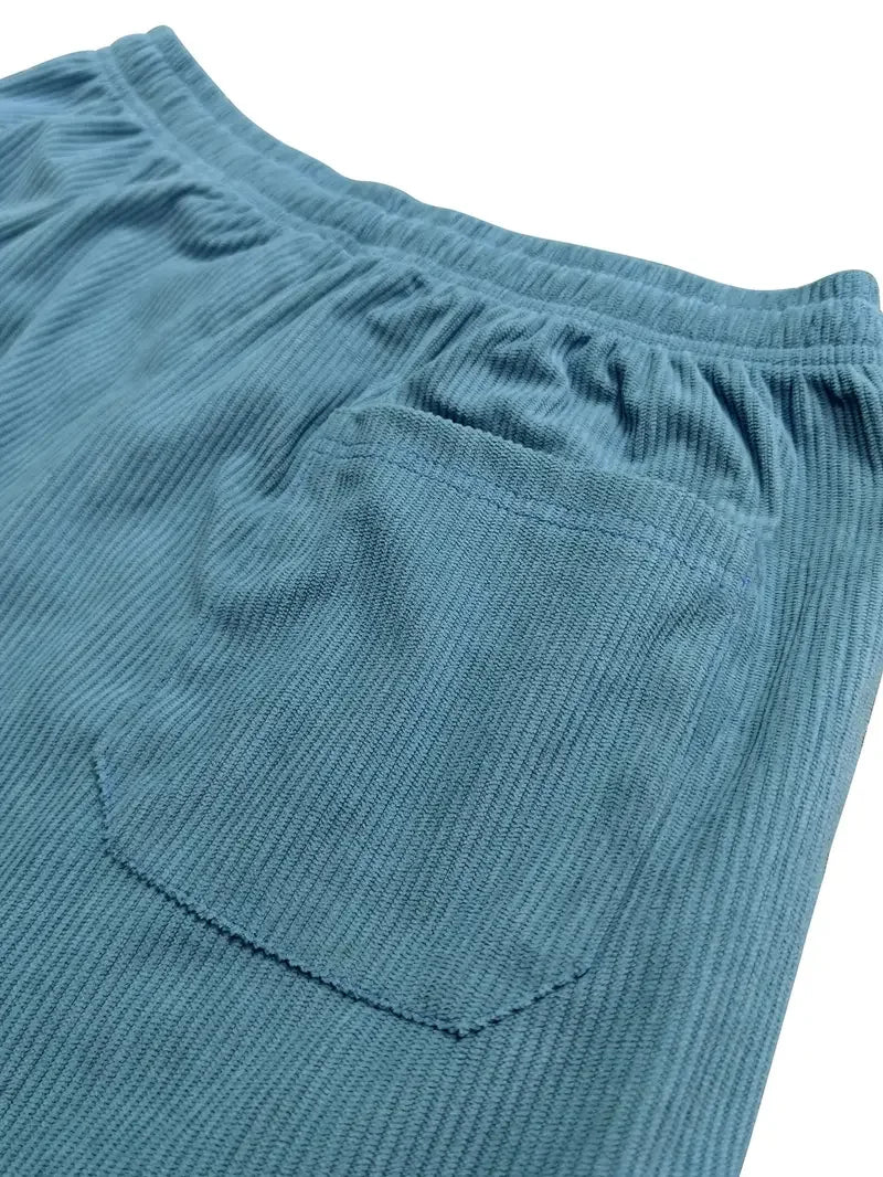 Pantaloni casual in velluto a coste
