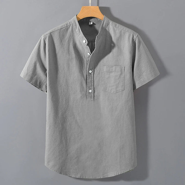 Camicia in cotone a maniche corte
