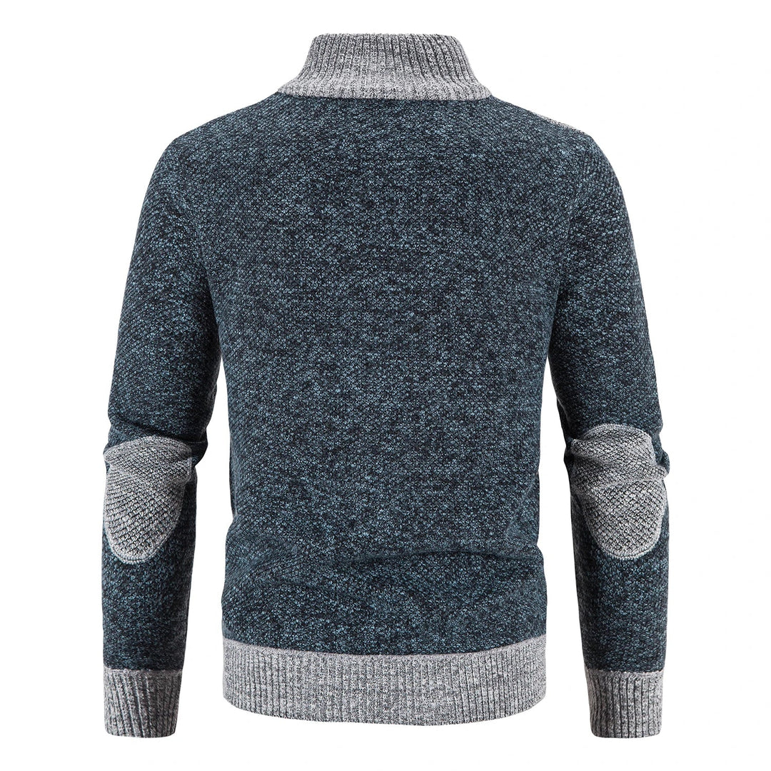 Cardigan elegante in maglia con zip