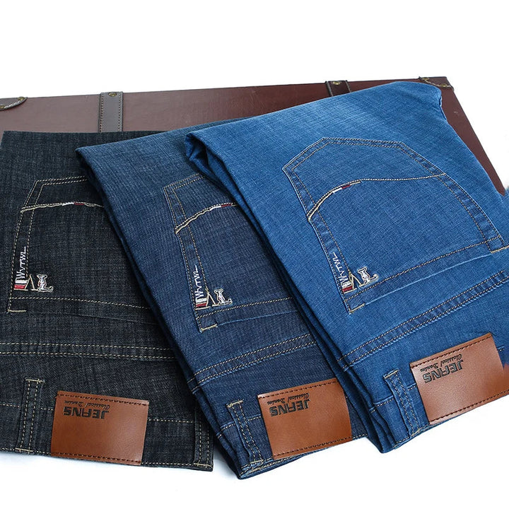 Jeans dritti casual in denim