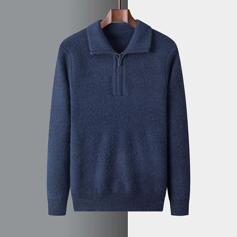 Maglione chic in cashmere con zip