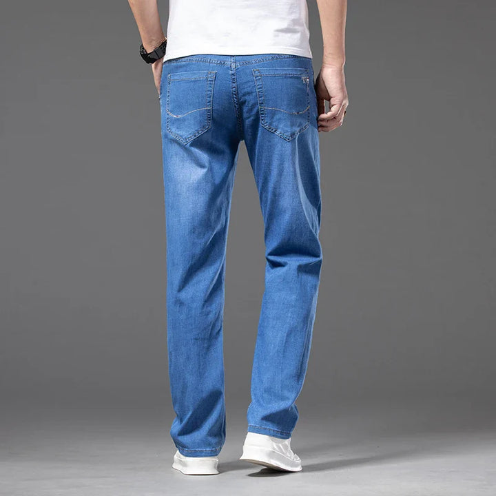 Jeans dritti casual in denim