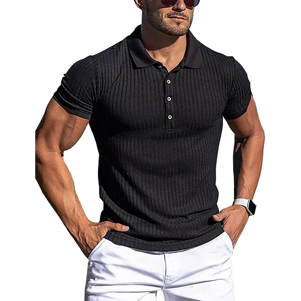 Polo elegante a righe