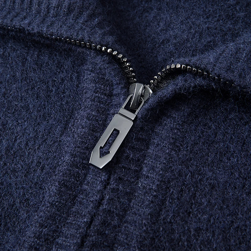 Maglione chic in cashmere con zip