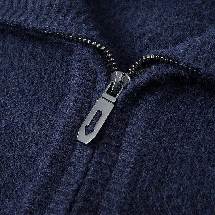 Maglione chic in cashmere con zip