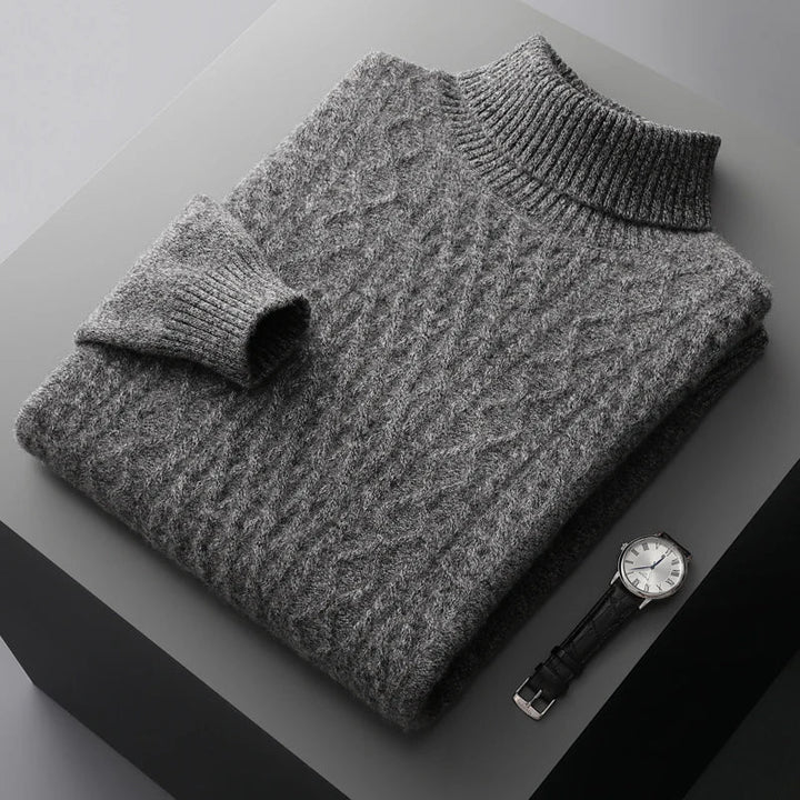 Maglione a collo alto in lana Saint-Tropez