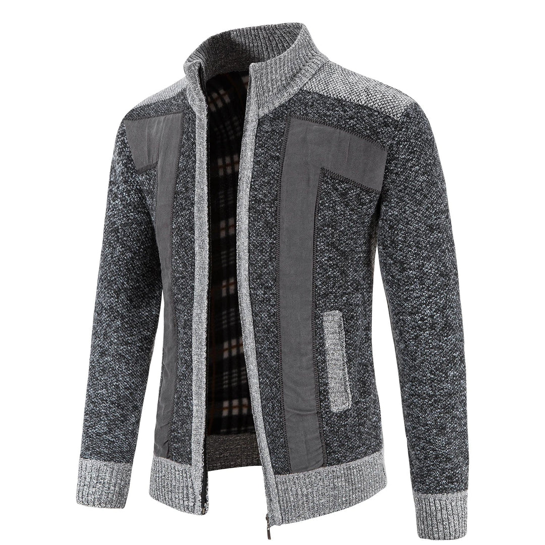 Cardigan elegante in maglia con zip