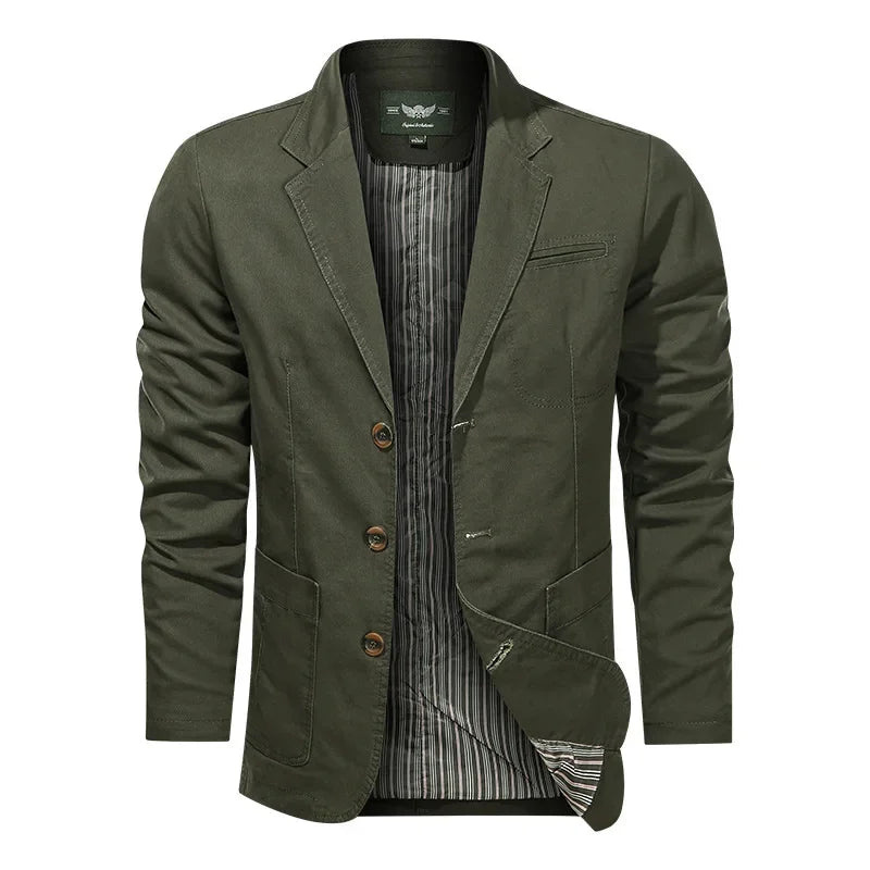 Blazer di cotone chic