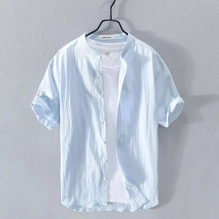 Camicia estiva in cotone e lino