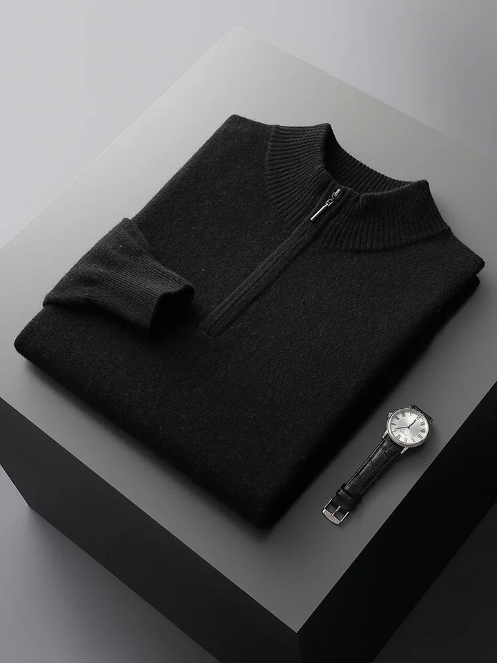 Maglione con zip in cashmere Florence