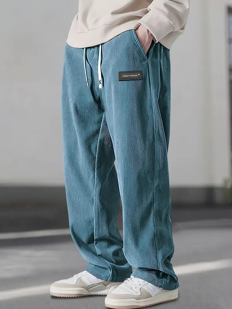 Pantaloni casual in velluto a coste
