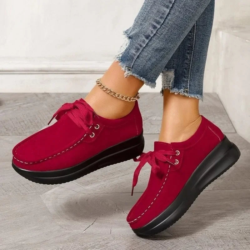 Tonja | Scarpe in Camoscio con Lacci