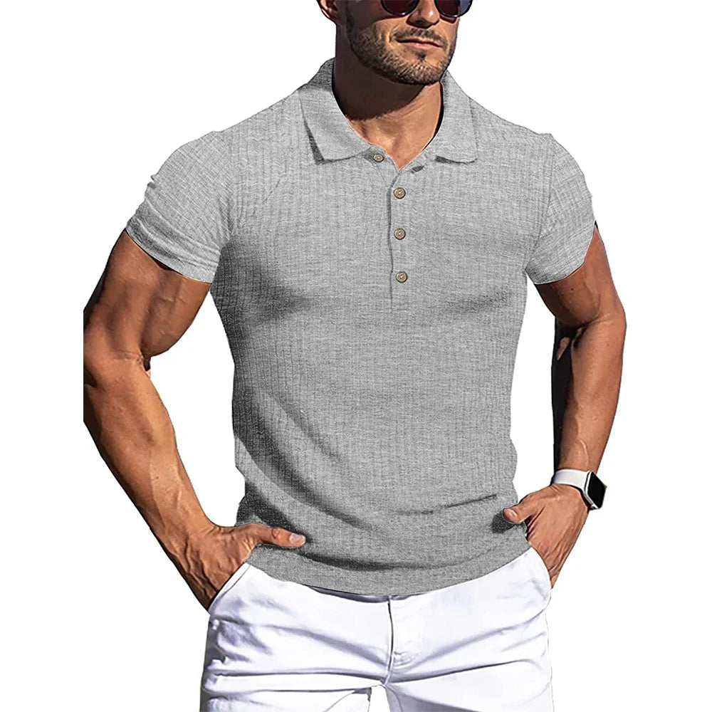 Polo elegante a righe