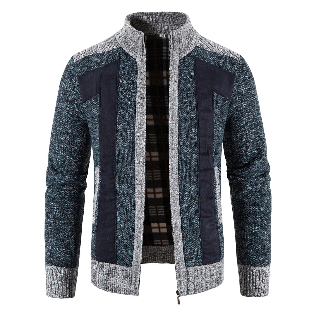 Cardigan elegante in maglia con zip