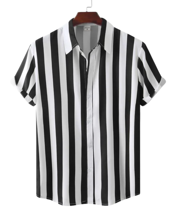 Camicia estiva a righe traspirante