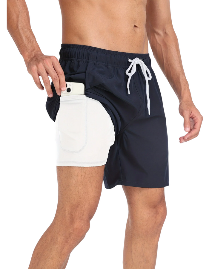 Pantaloncini da bagno con tasche