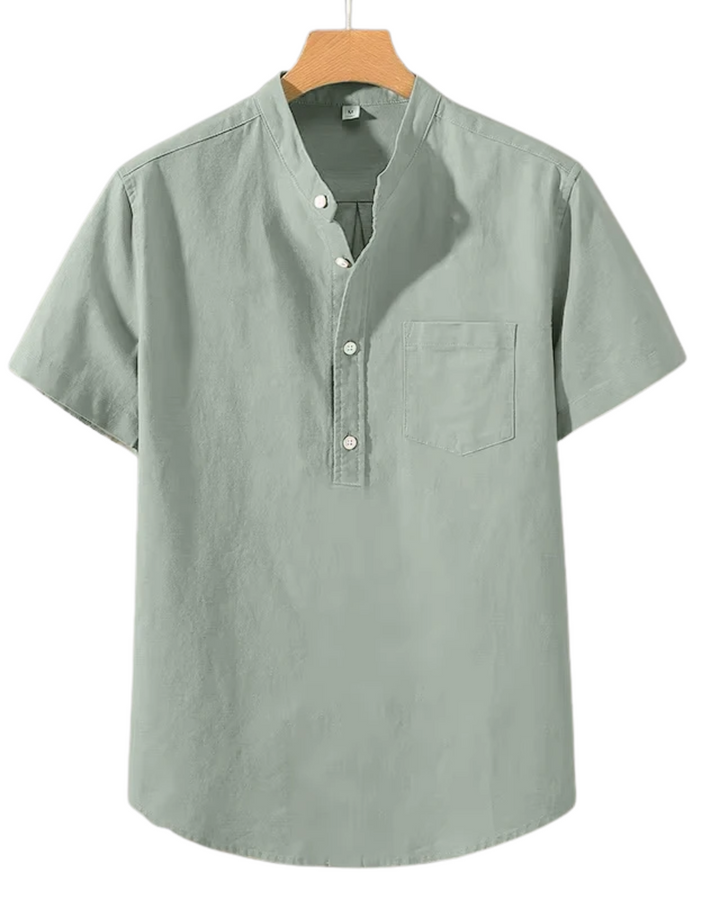 Camicia in cotone a maniche corte