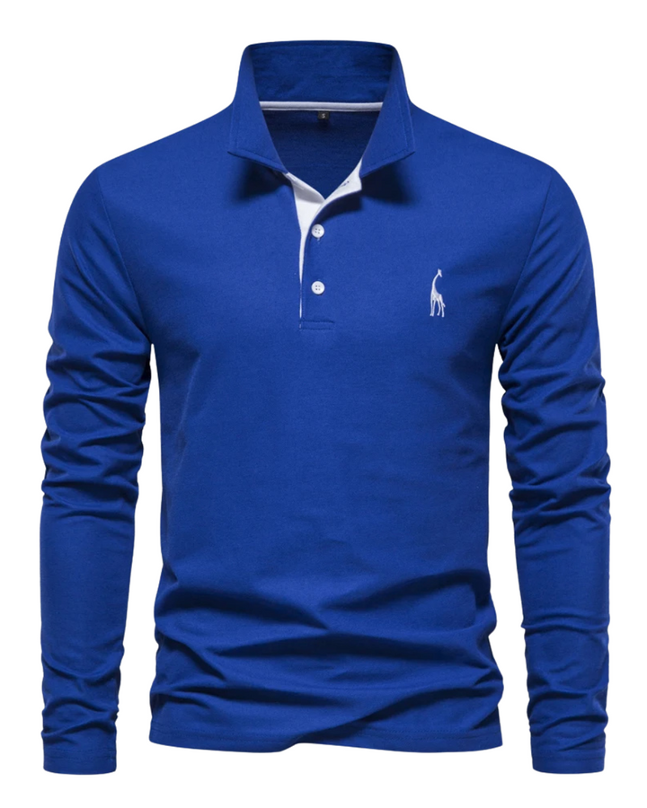 Polo casual a maniche lunghe