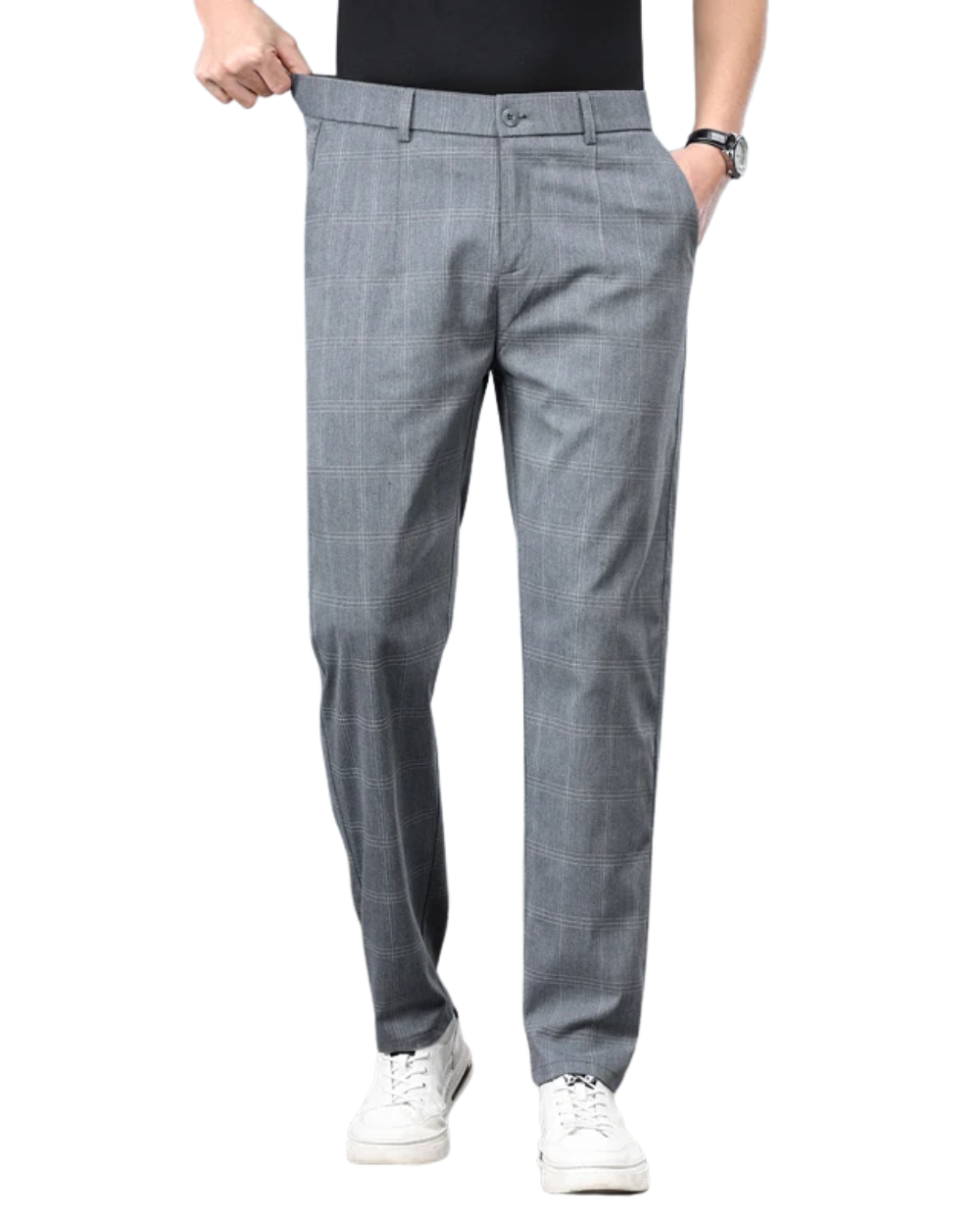 Pantaloni classici a quadri