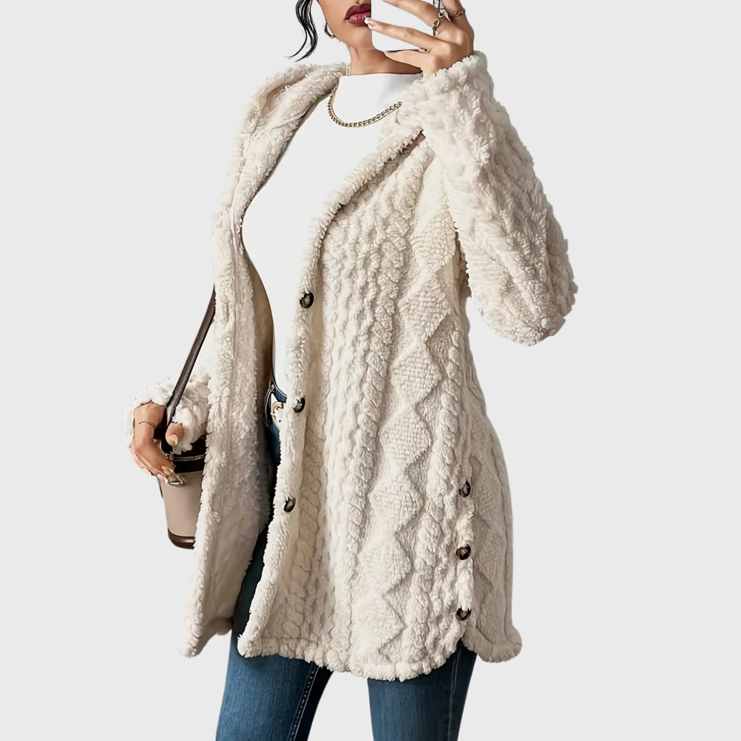 Velora | Cardigan Morbido con Cappuccio