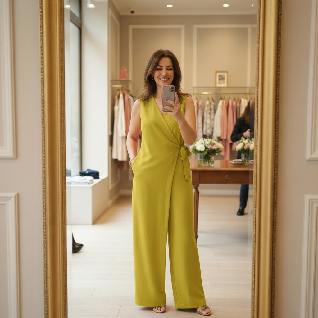 Lynor | Elegante tuta con scollo a V