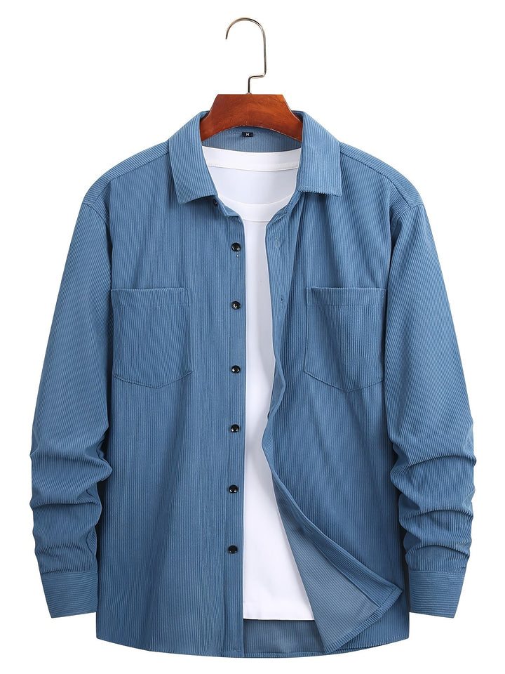 Cardigan casual in velluto a coste