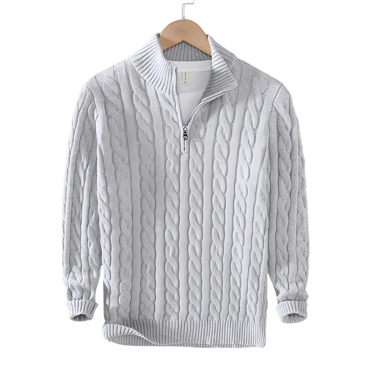Anthony | Pullover torciglione mezza zip