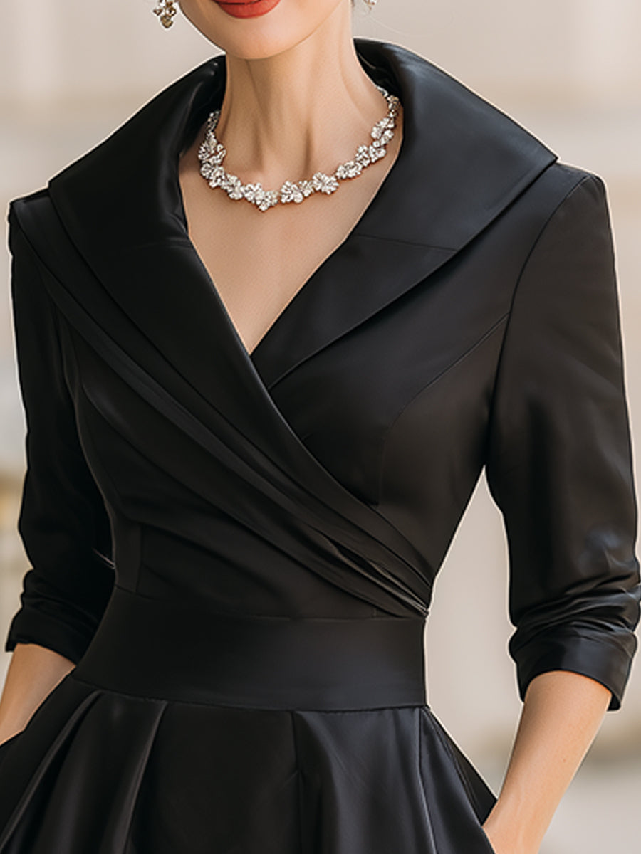 Lina | Abito midi in raso