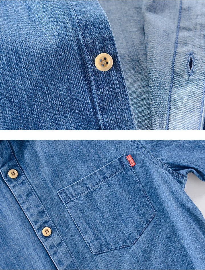 Camicia di jeans a maniche corte