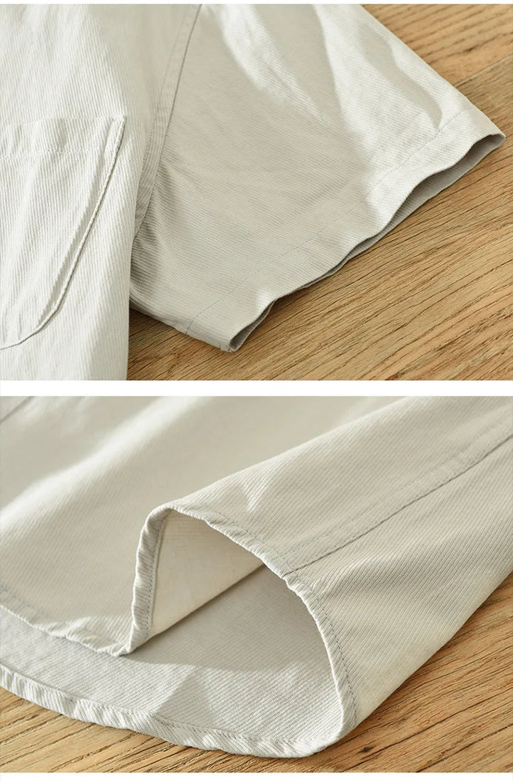 Camicia in cotone a maniche corte