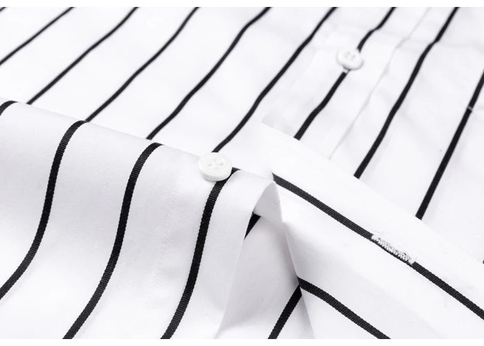 Camicia elegante in cotone a righe