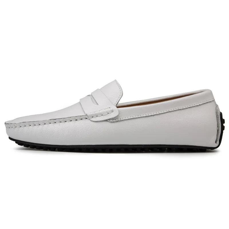 Mocassini estivi in pelle casual